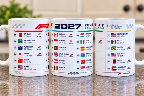 Bespoke 2027 calendar - , f1
