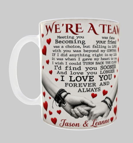 Personalised couples love mug - personalised,