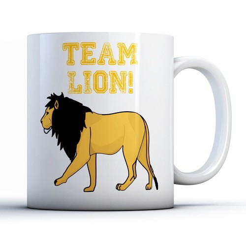 Team lion printed mug - lion,