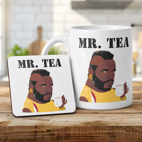 Mug square coaster set - mug,
