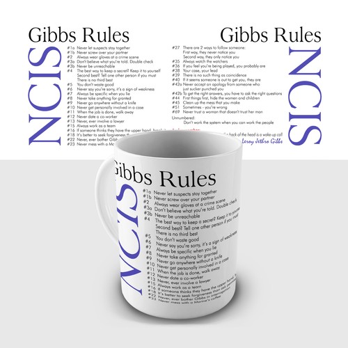 Gibbs rules gift mug - gibbs,