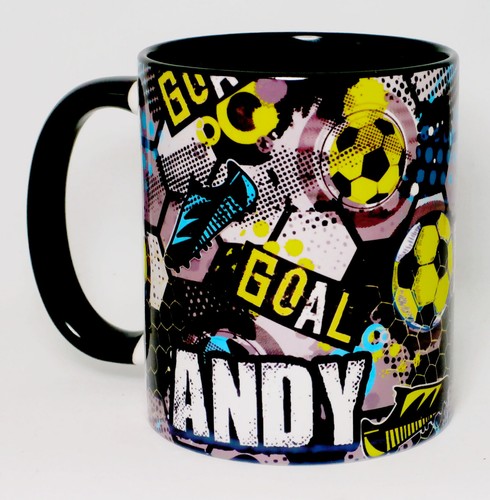 Football pattern mug - football,