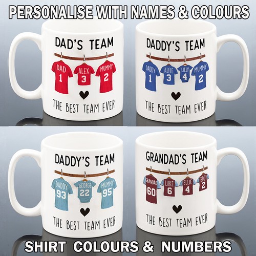Daddy football team mug - daddy,