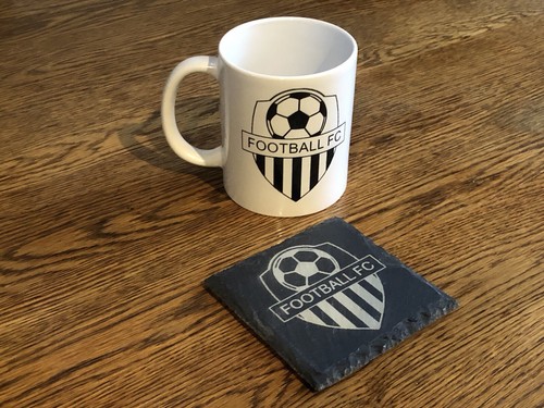 Custom team badge football mug - football,