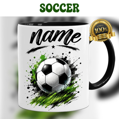 Personalised football black - personalised,