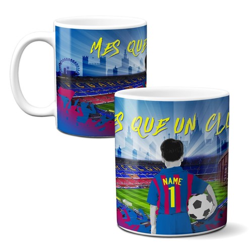 Personalised barcelona mug - personalised,