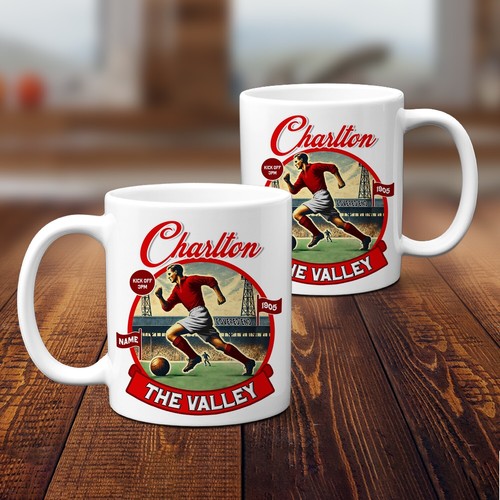 Personalised charlton mug - personalised,