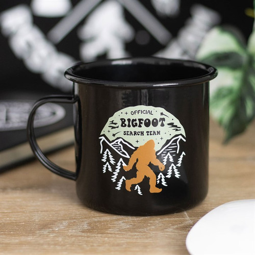 Bigfoot search team enamel mug - bigfoot,