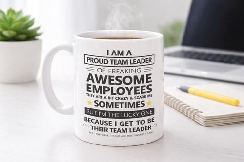 Funny team leader coffee - team,